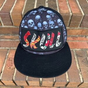 Skull Top Level New Leader multi-color skull 100% cotton snapback era hat cap.